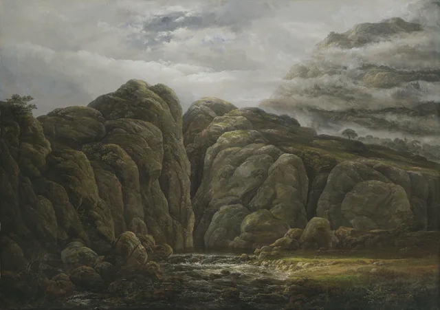 Paisaje montañoso noruego