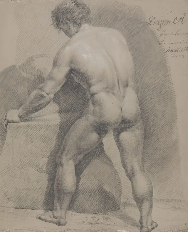 Desnudo masculino, de espaldas