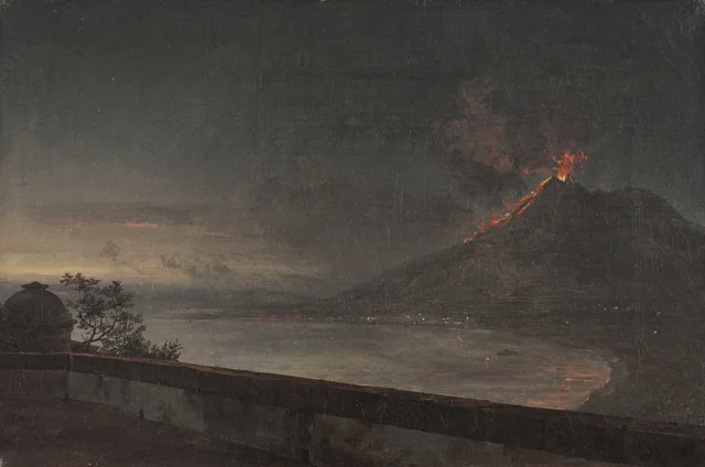 Vista del Vesubio desde la Villa Quisisana, Johan Christian Dahl