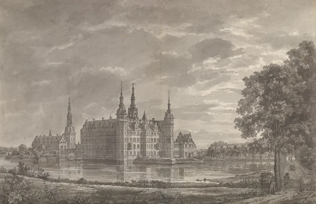 Vista del castillo de Frederiksborg desde el nordeste