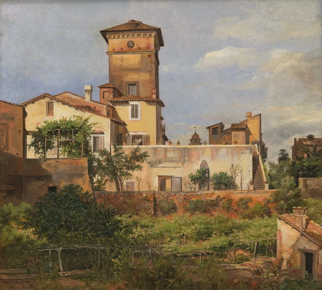 Villa Malta, Roma, Johan Christian Dahl