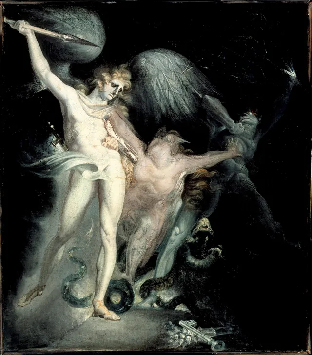 Satan et la Mort séparés par le Péché, Johann Heinrich Füssli