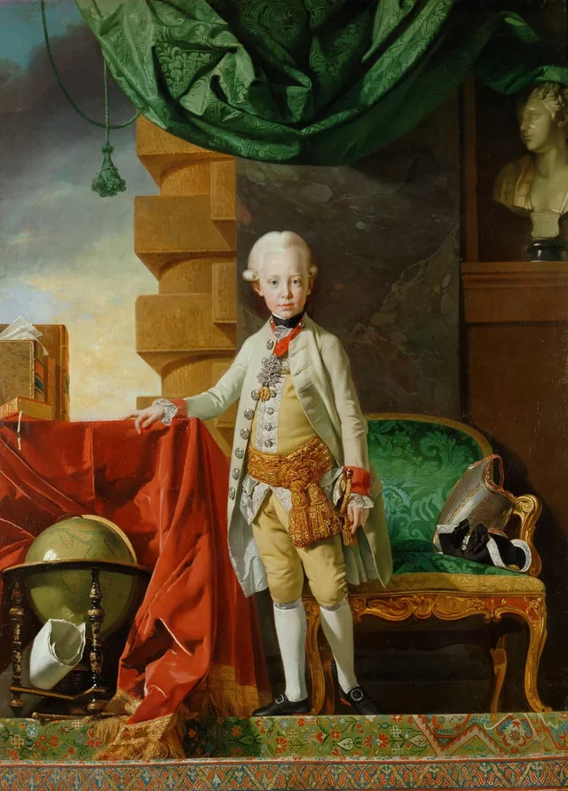 O imperador Francisco I (II) (1768–1835) aos sete anos, Johann Zoffany