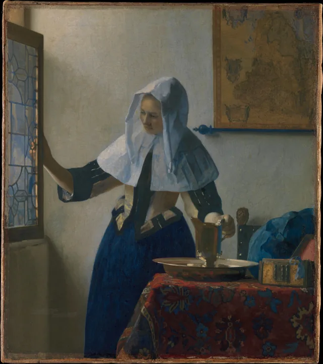 Jovem com um jarro d'água, Johannes Vermeer