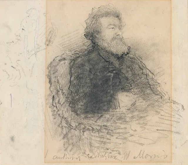 Membros do Contemporary Club, 1886: William Morris (1834-1896), artesão, poeta e reformador, John Butler Yeats