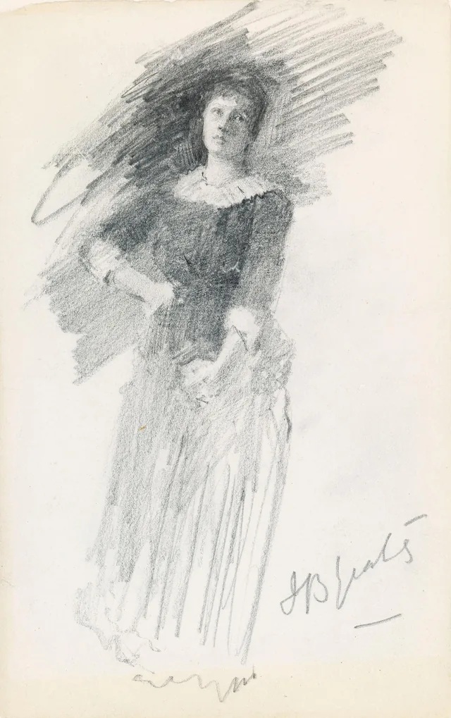 Retrato de uma dama de pé, John Butler Yeats