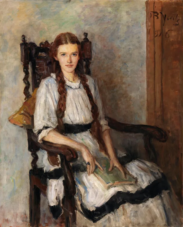 Retrato de Mary Lapsley Guest (nascida Caughey) (1901-1964), John Butler Yeats