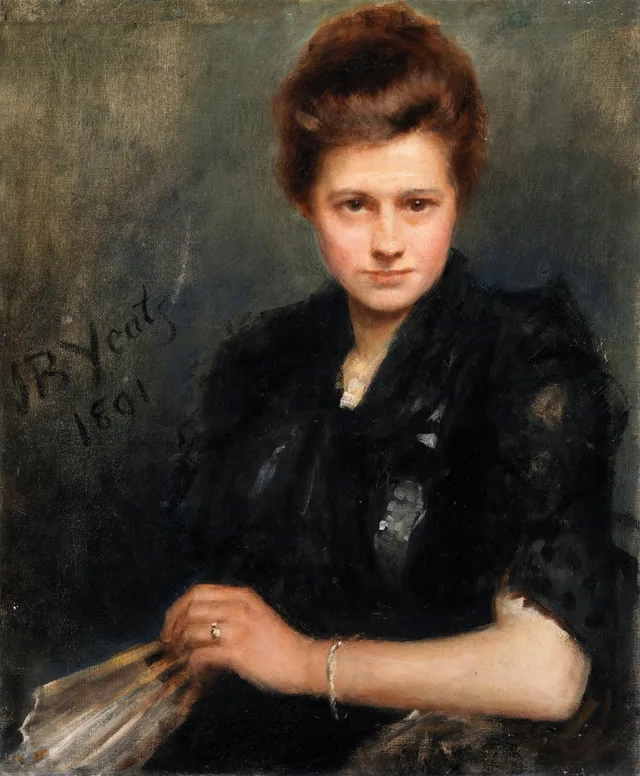 Retrato de Violet Osborne, Mrs. Stockley (nascida em 1866), irmã de Walter Osborne, John Butler Yeats