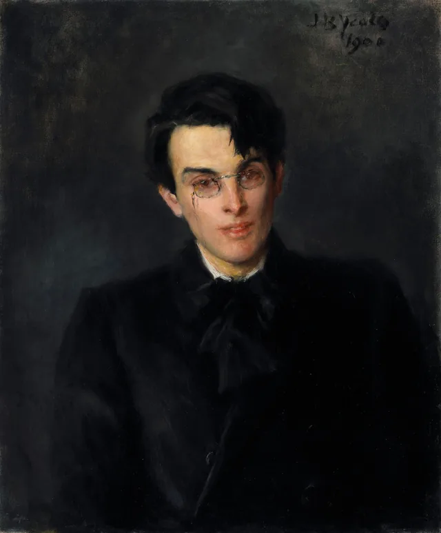 Retrato de William Butler Yeats (1865-1939), poeta, John Butler Yeats
