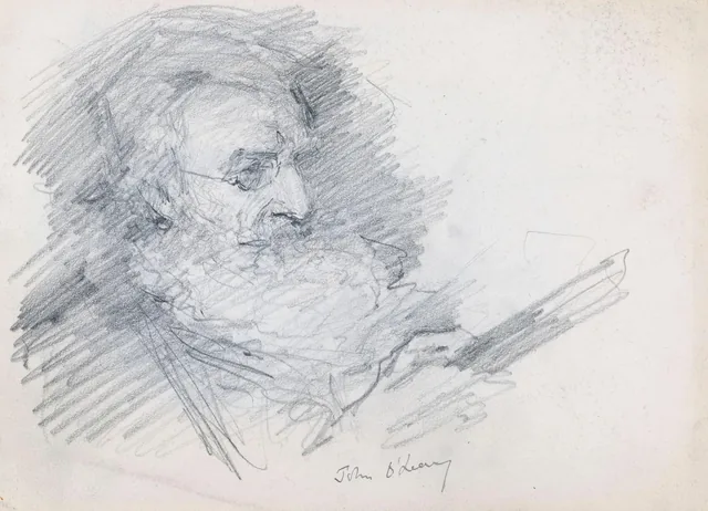 Esboço de John O'Leary lendo, John Butler Yeats