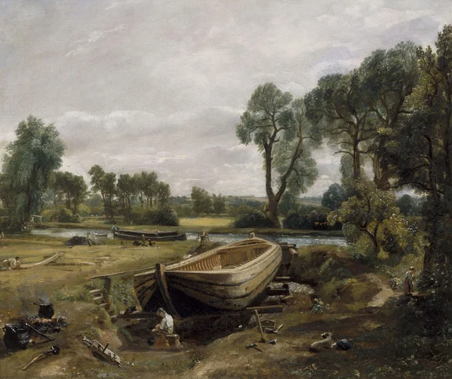 Boat-Building near Flatford Mill, John Constable