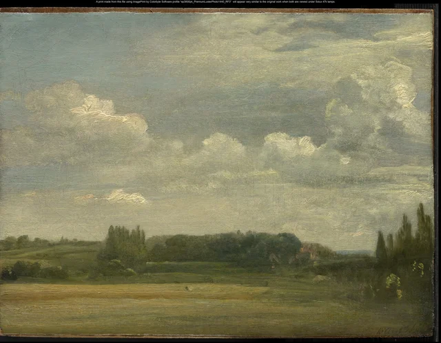 East Bergholt Common, vue vers le presbytère