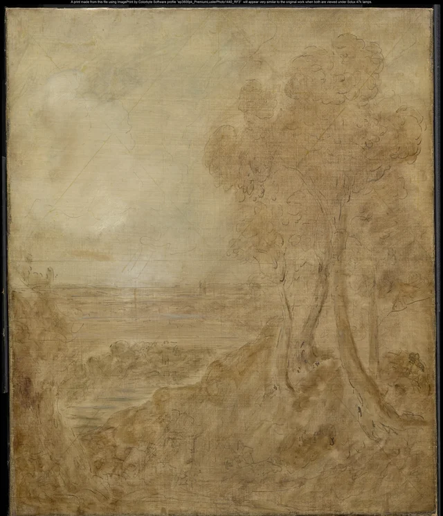 Sketch for "Dedham Vale", John Constable