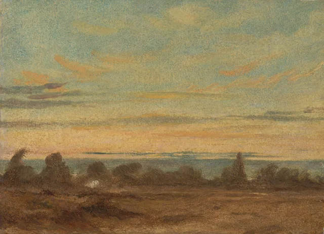 Été : paysage du soir