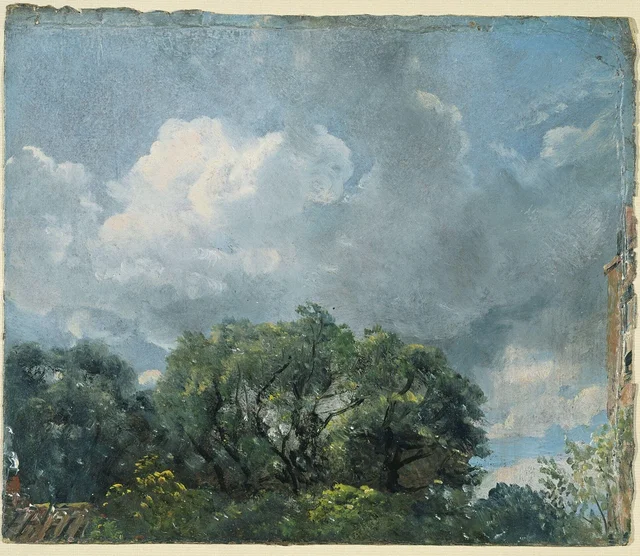 Study of sky and trees, John Constable