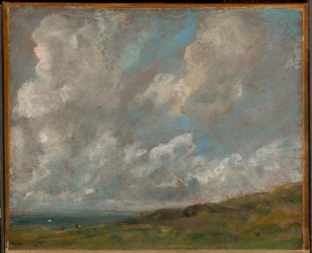 Study of Clouds over a Landscape, John Constable