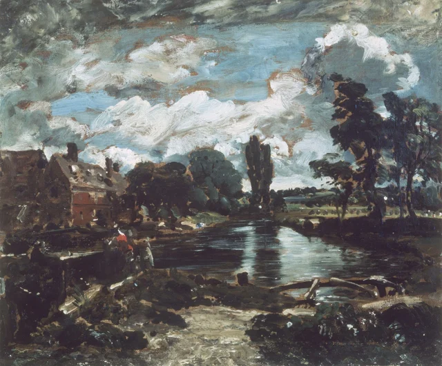 Flatford Mill vista desde una esclusa del Stour