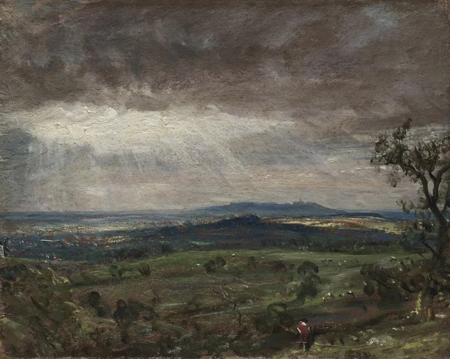 Hampstead Heath, vista hacia Harrow, John Constable
