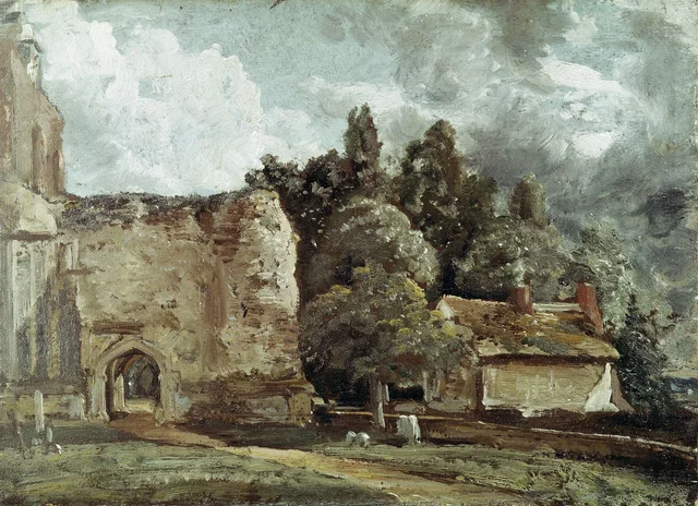 La iglesia de East Bergholt: la torre en ruinas en el extremo oeste