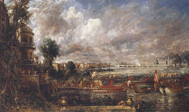 The Opening of Waterloo Bridge (‘Whitehall Stairs, June 18th, 1817’), John Constable