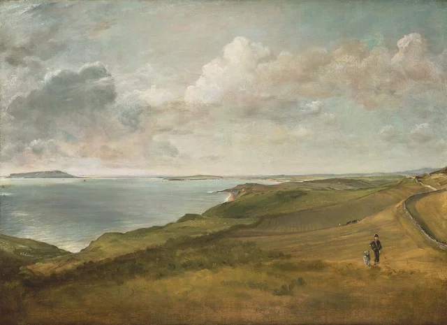 La bahía de Weymouth desde las colinas sobre Osmington Mills