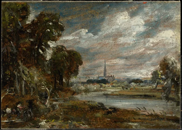 Salisbury Cathedral from the River Nadder, John Constable