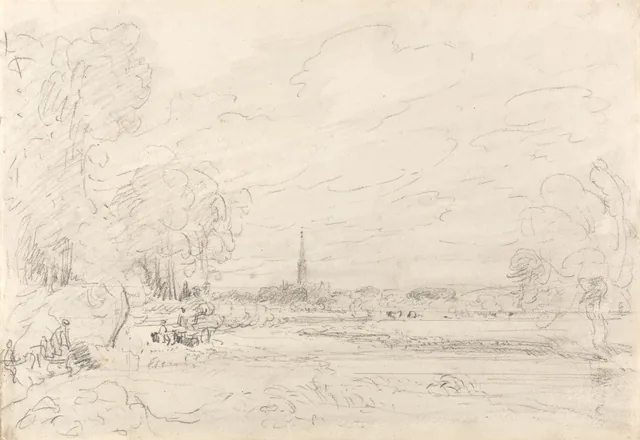Salisbury Cathedral from the Meadows, John Constable