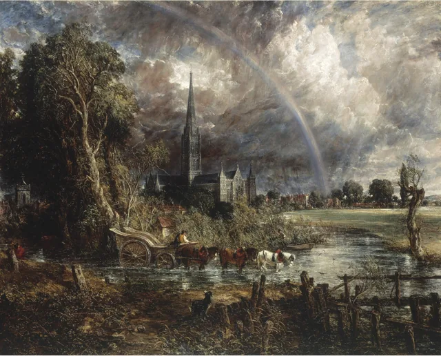 Salisbury Cathedral from the Meadows, John Constable