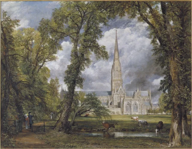 La cathédrale de Salisbury vue des terrains de l'évêque, John Constable