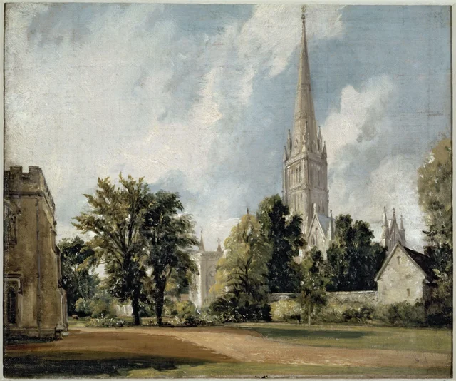 La cathédrale de Salisbury vue du Close