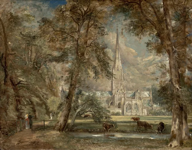 Salisbury Cathedral from the Bishop's Garden, John Constable
