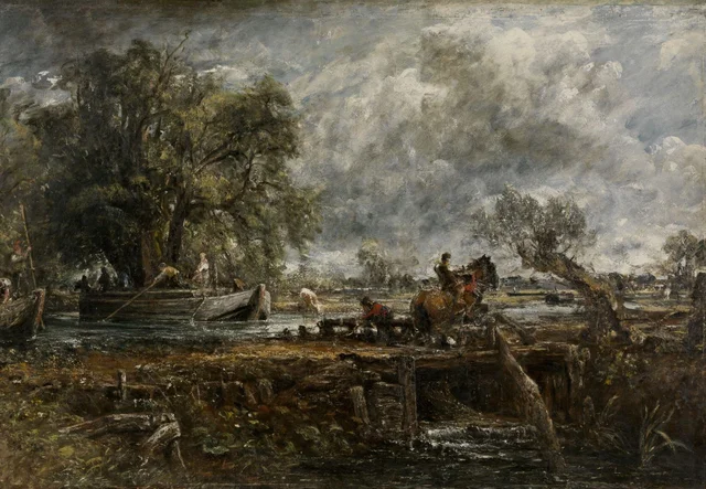 El caballo saltando (estudio a tamaño real), John Constable