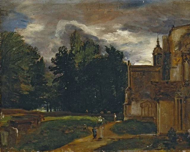 El pórtico de la iglesia de East Bergholt