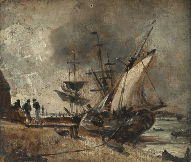Barcos en el Orwell, cerca de Ipswich