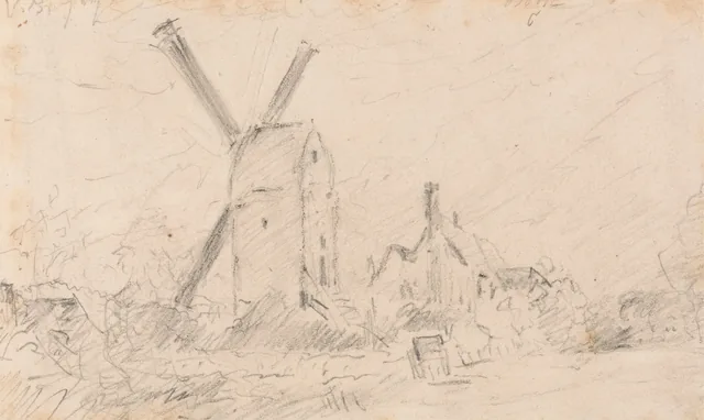 Landscape with Windmill, John Constable