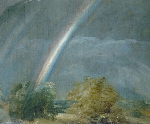 Landscape with a Double Rainbow, John Constable
