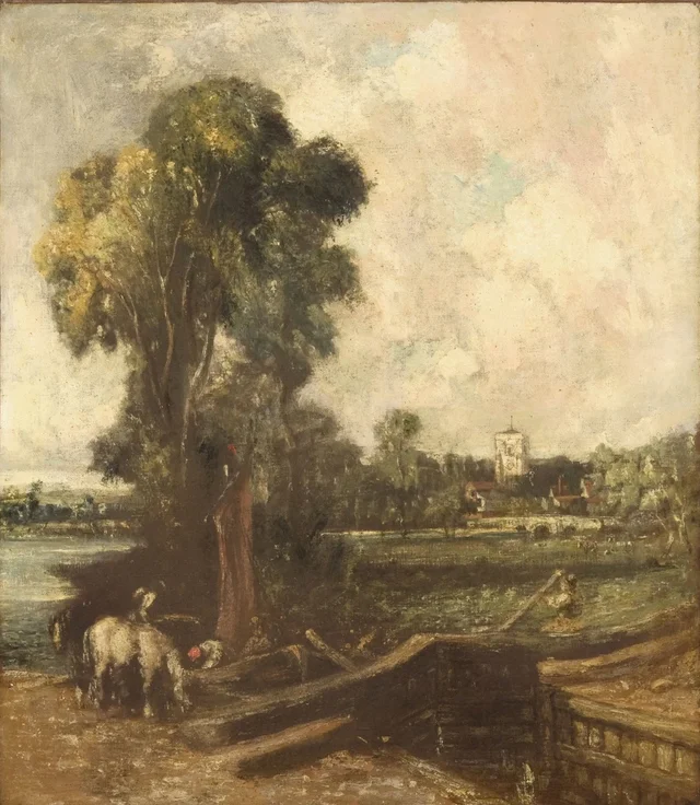 Paisaje con una esclusa