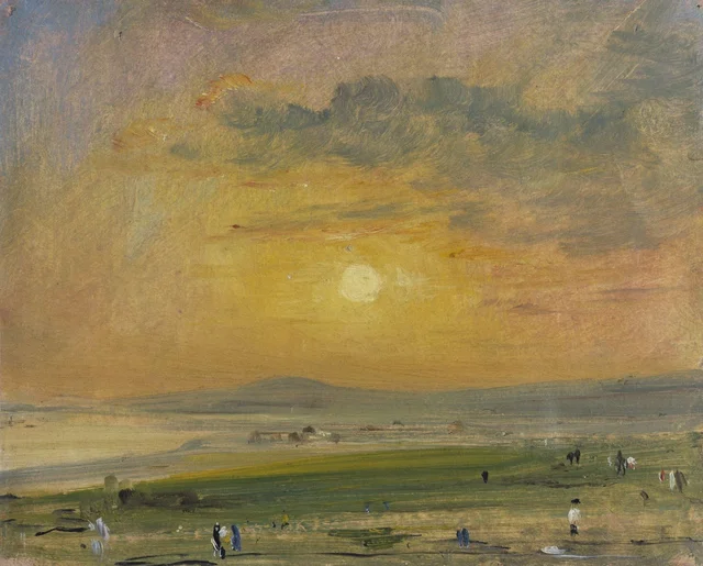 Escena de costa en Brighton: atardecer, John Constable