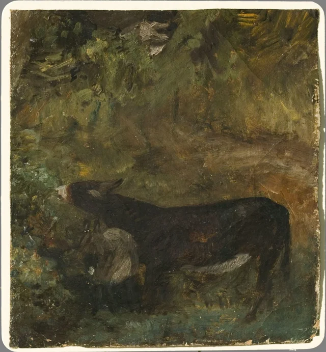 A Donkey with a Foal: Study for <i>The Cornfield</i>, John Constable