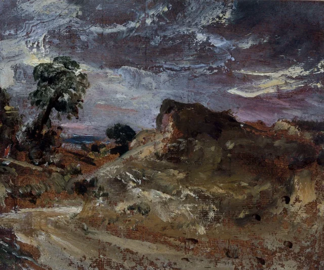 A Country Road and Sandbank, John Constable