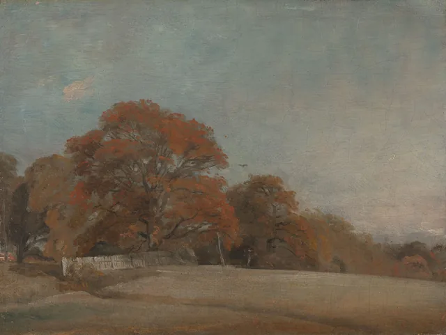 Un paysage d'automne à East Bergholt