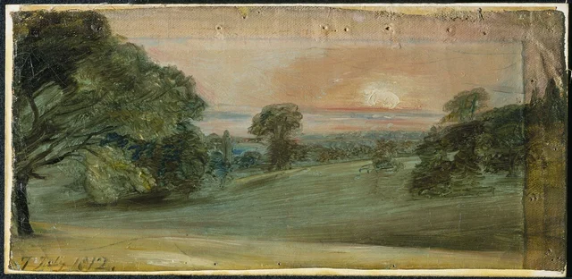 A Landscape near East Bergholt: Evening