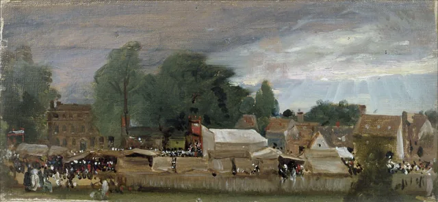 A Village Fair, probably at East Bergholt