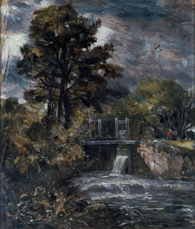 A Sluice, perhaps on the Stour, John Constable