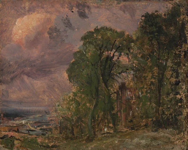 A View at Hampstead with Stormy Weather, John Constable
