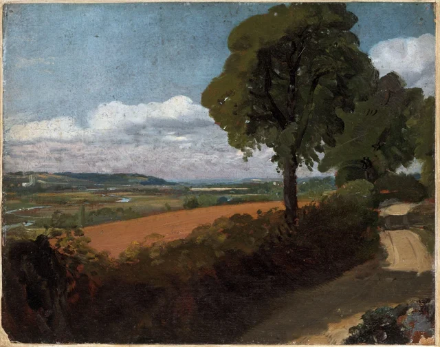 View of Dedham from the Lane Leading from East Bergholt Church to Flatford