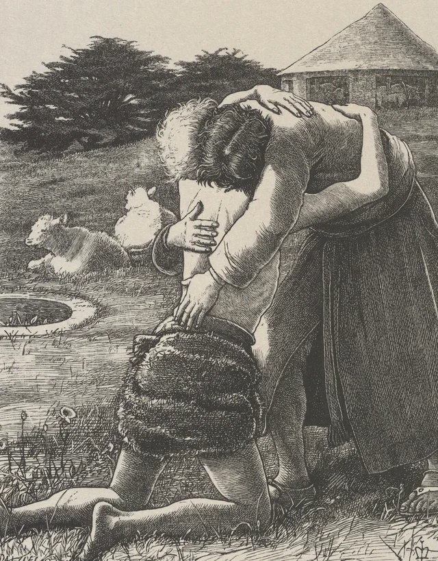 O filho pródigo (As parábolas de Nosso Senhor Jesus Cristo), John Everett Millais