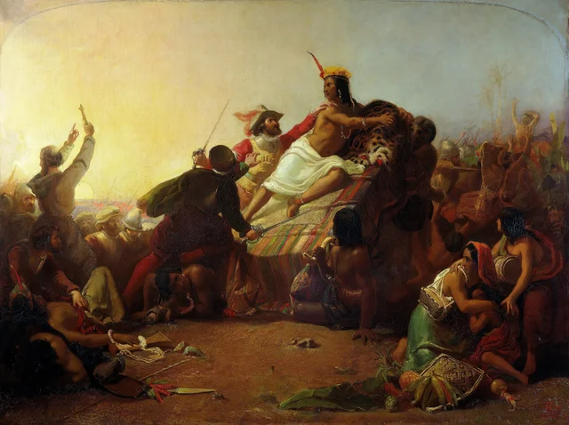 Pizarro Seizing the Inca of Peru