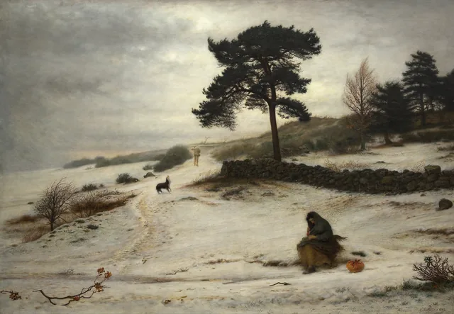 Sopra, sopra, vento de inverno, John Everett Millais