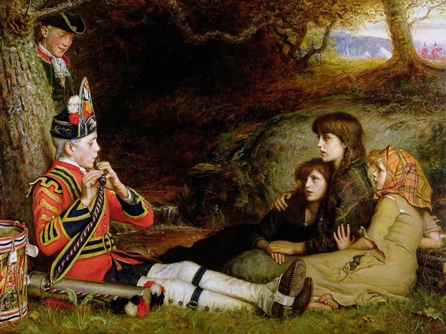 Um idílio de 1745, John Everett Millais
